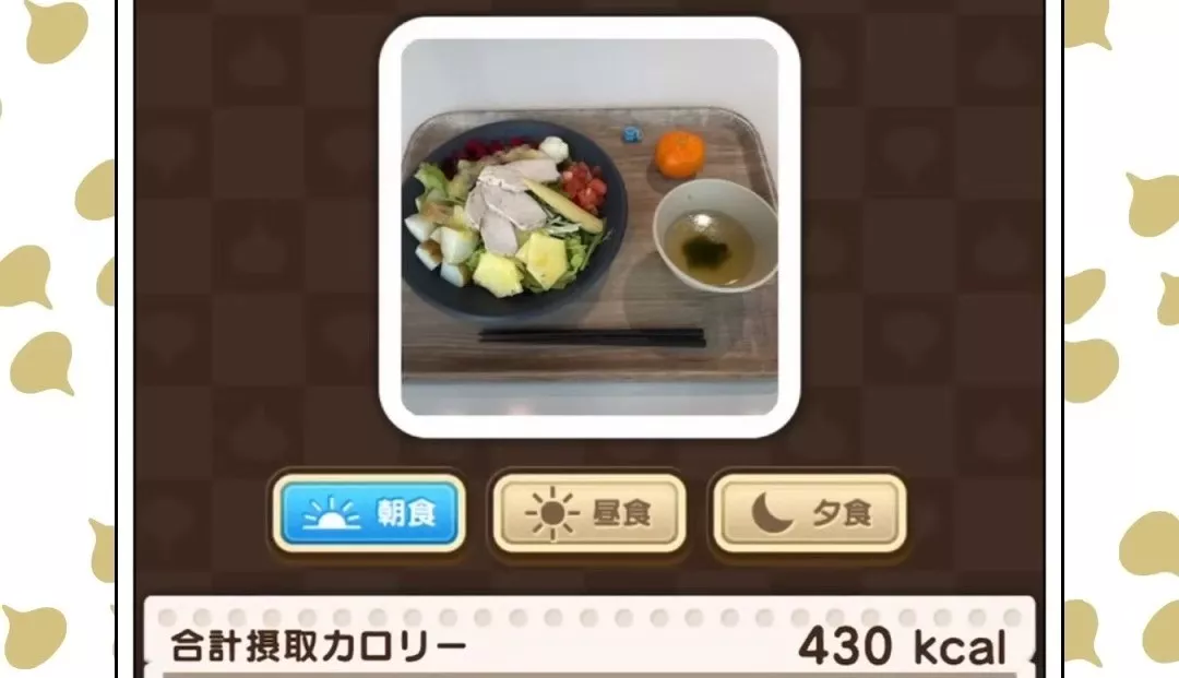 自分の食事を管理できる新コンテンツ