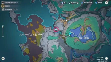 青い琥珀の東