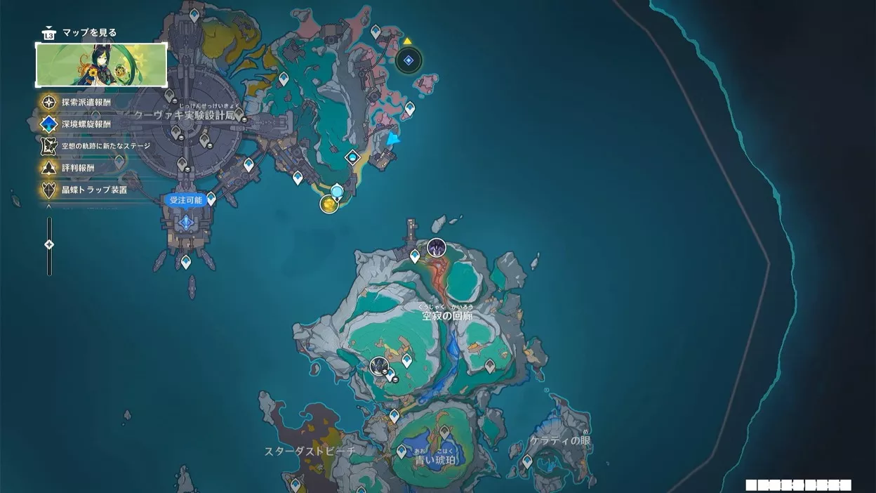 ファデュイ特務隊の出現場所マップ