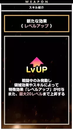 レベルアップの効果