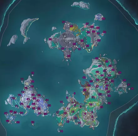 Ver.6.0月神の瞳数字マップ(地上)