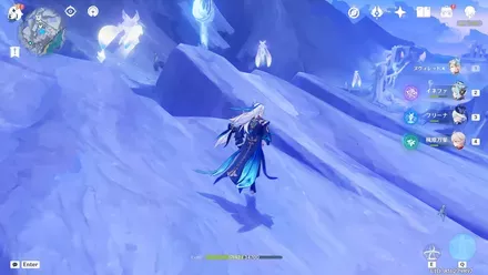 3体の月霊の集まる場所へ向かう