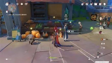 采若(ナッツ&ナット食料品商人)の姿