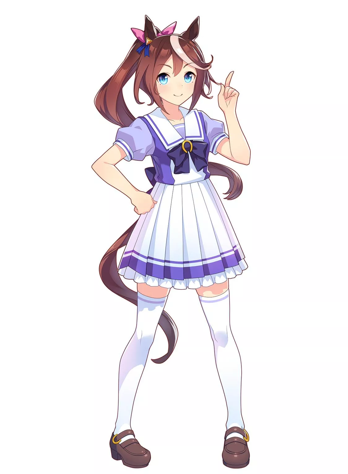 トウカイテイオーの制服イラスト