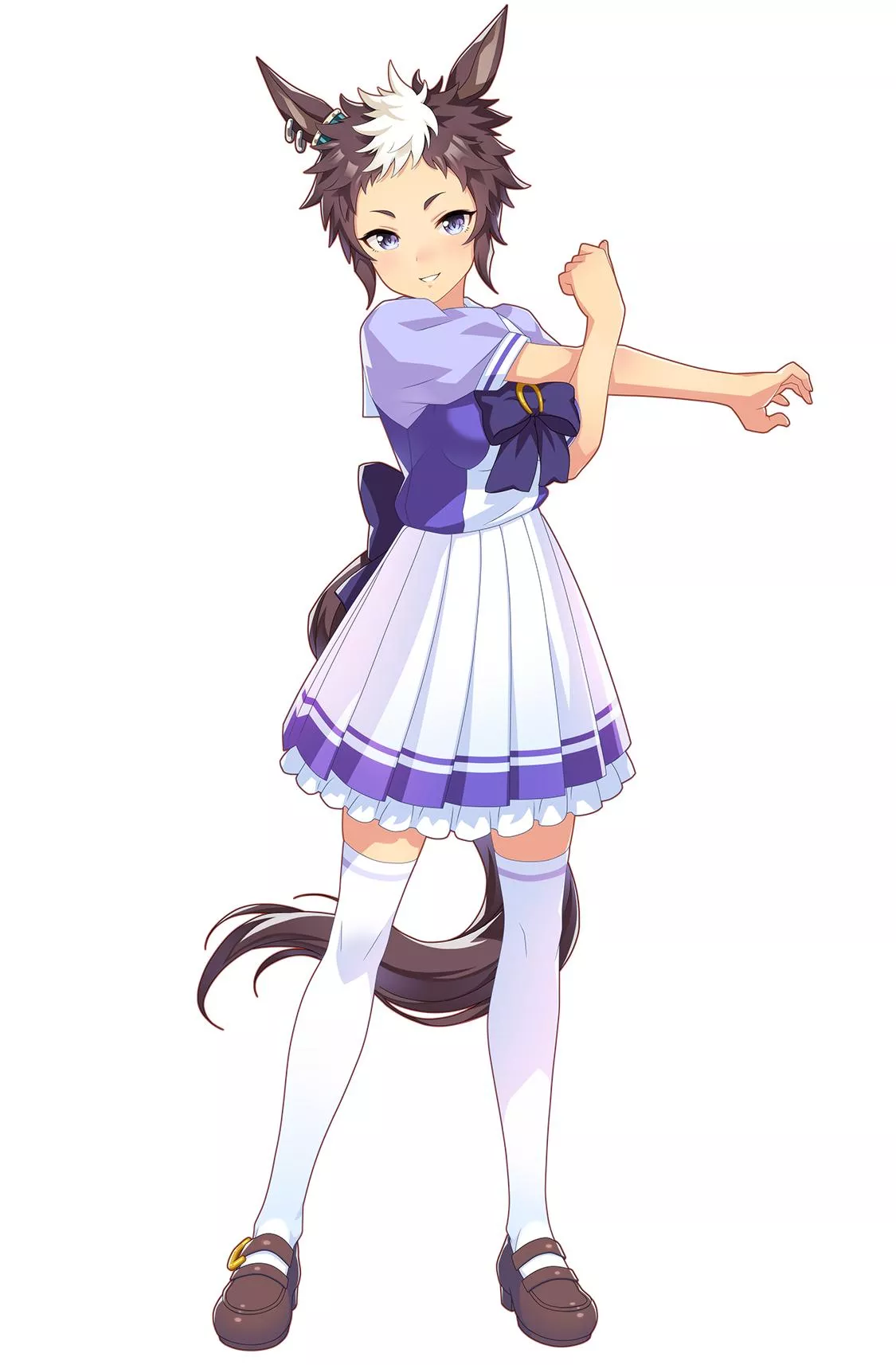 メジロライアンの制服イラスト