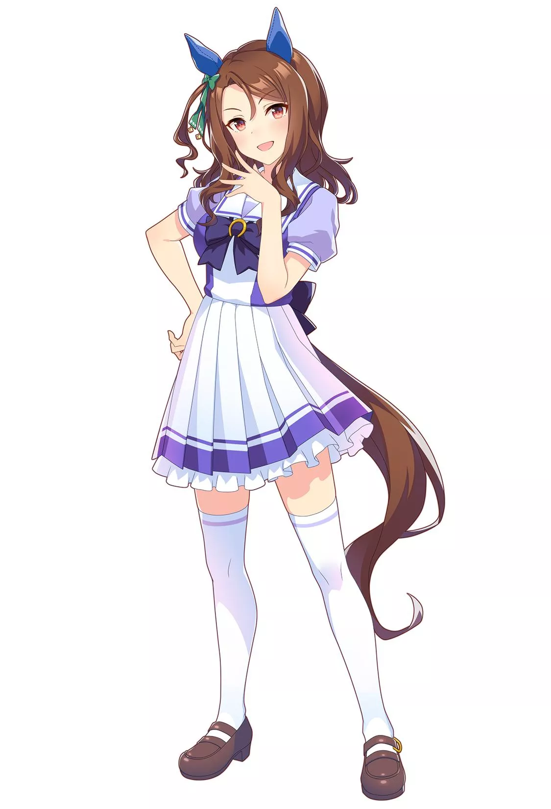 キングヘイローの制服イラスト