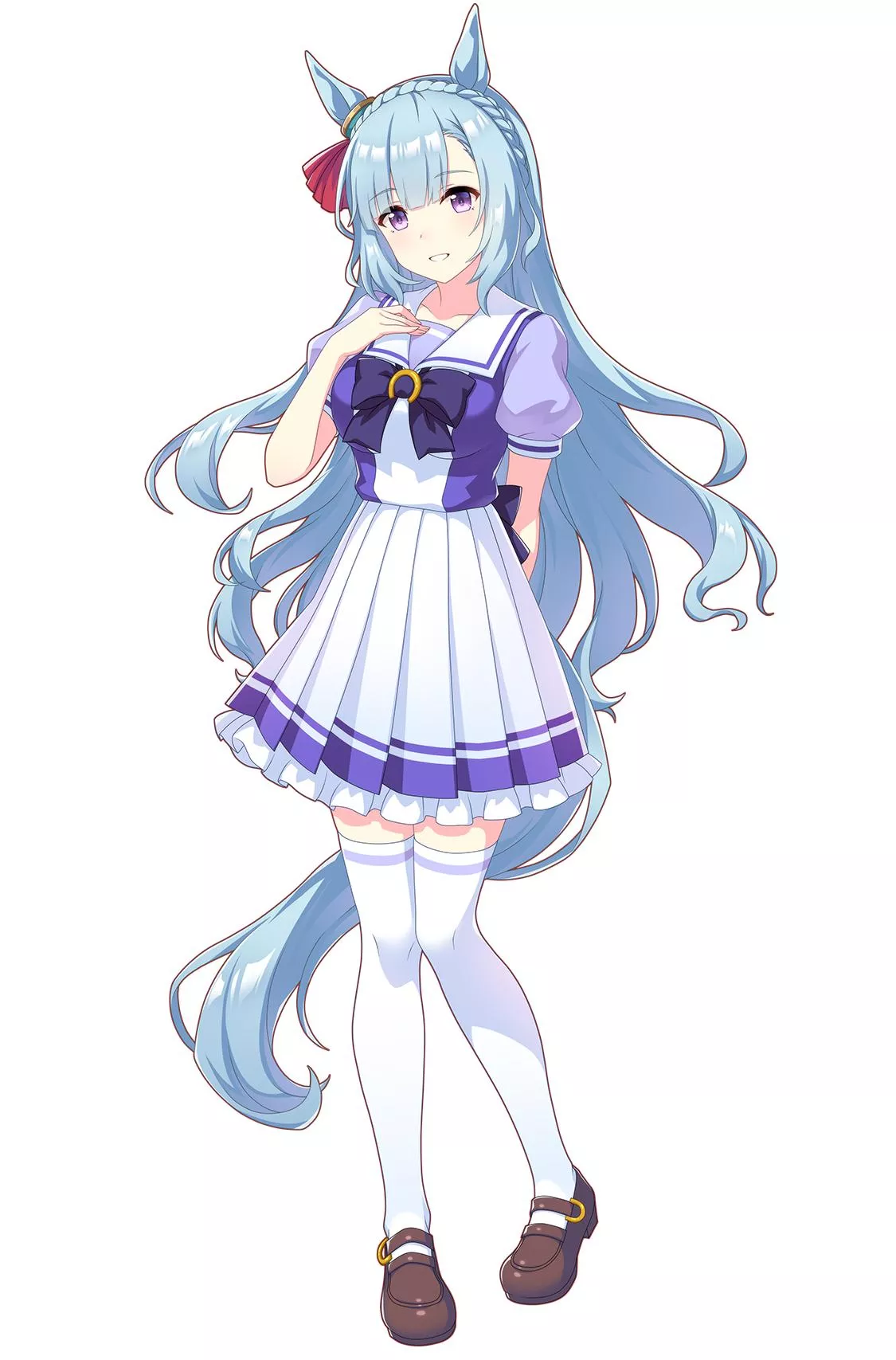 メジロアルダンの制服イラスト