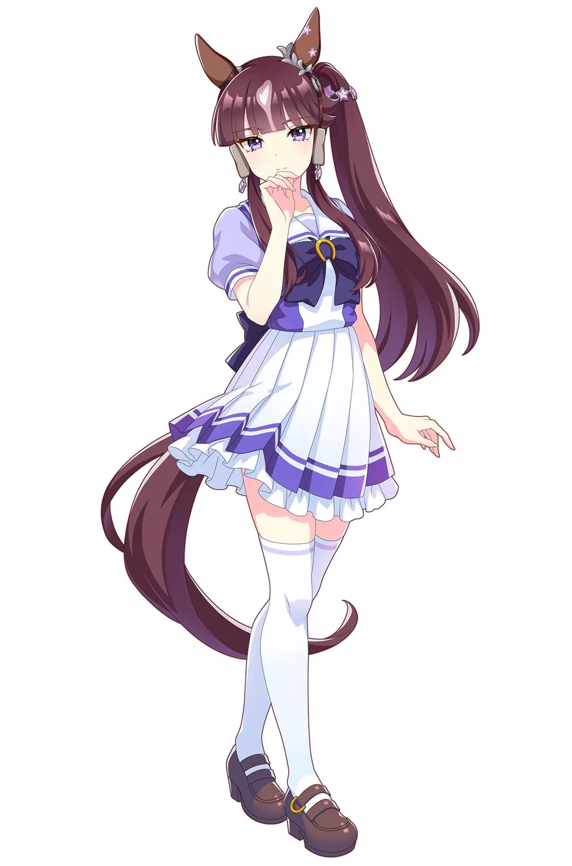 ラッキーライラックの制服イラスト