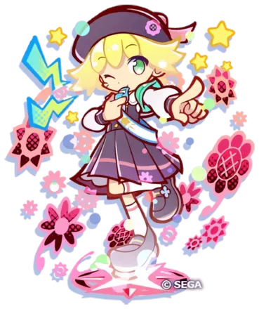 幾星学園のアミティとくもり立ち絵