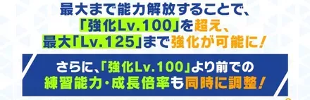 上限突破に合わせて選手の能力も上昇