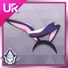 桃のうさ耳カチューシャ-朧