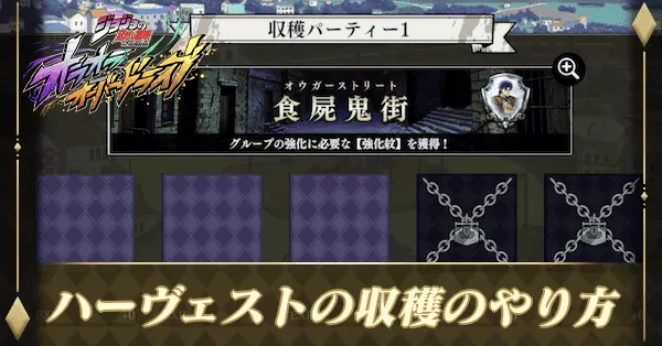 ハーヴェストの収穫のやり方