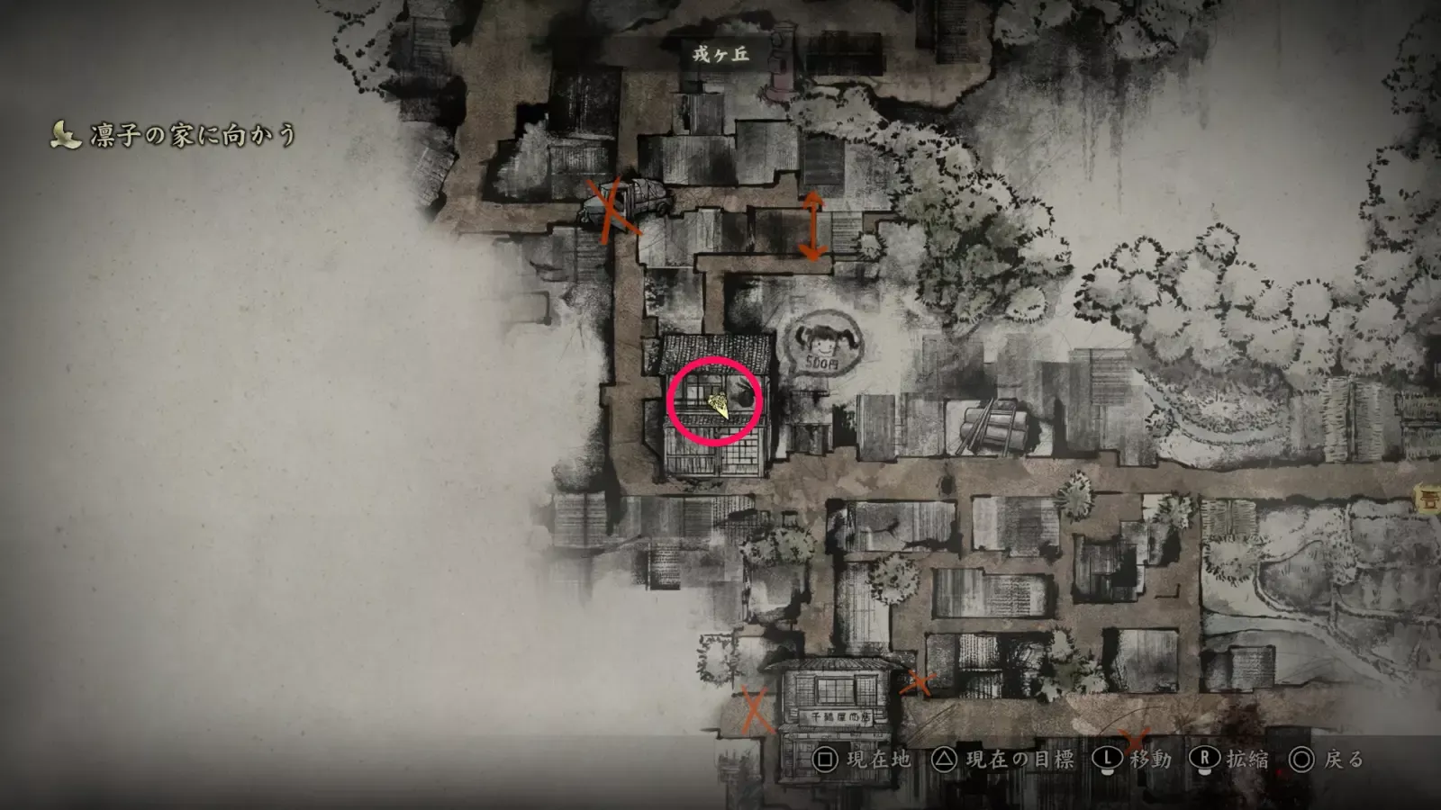 クモのマップ画像