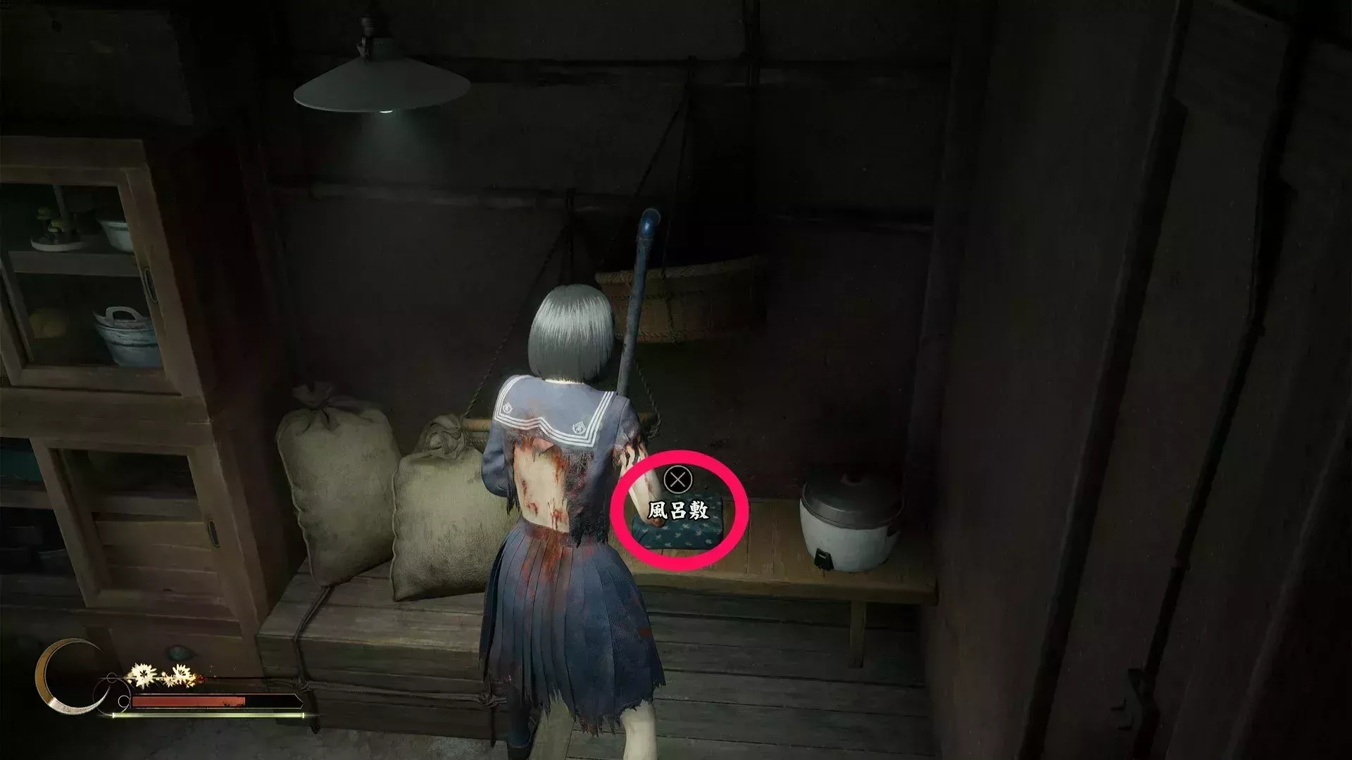 風呂敷実際の場所