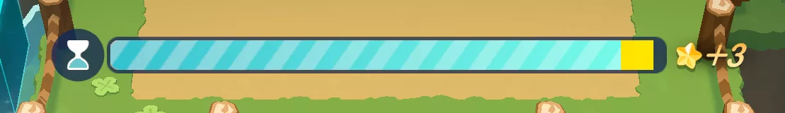 クッキーたちの★の数に応じてゲージが増加