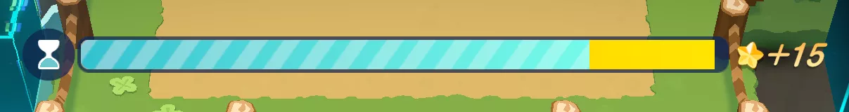 クッキーたちの★の数に応じてゲージが増加