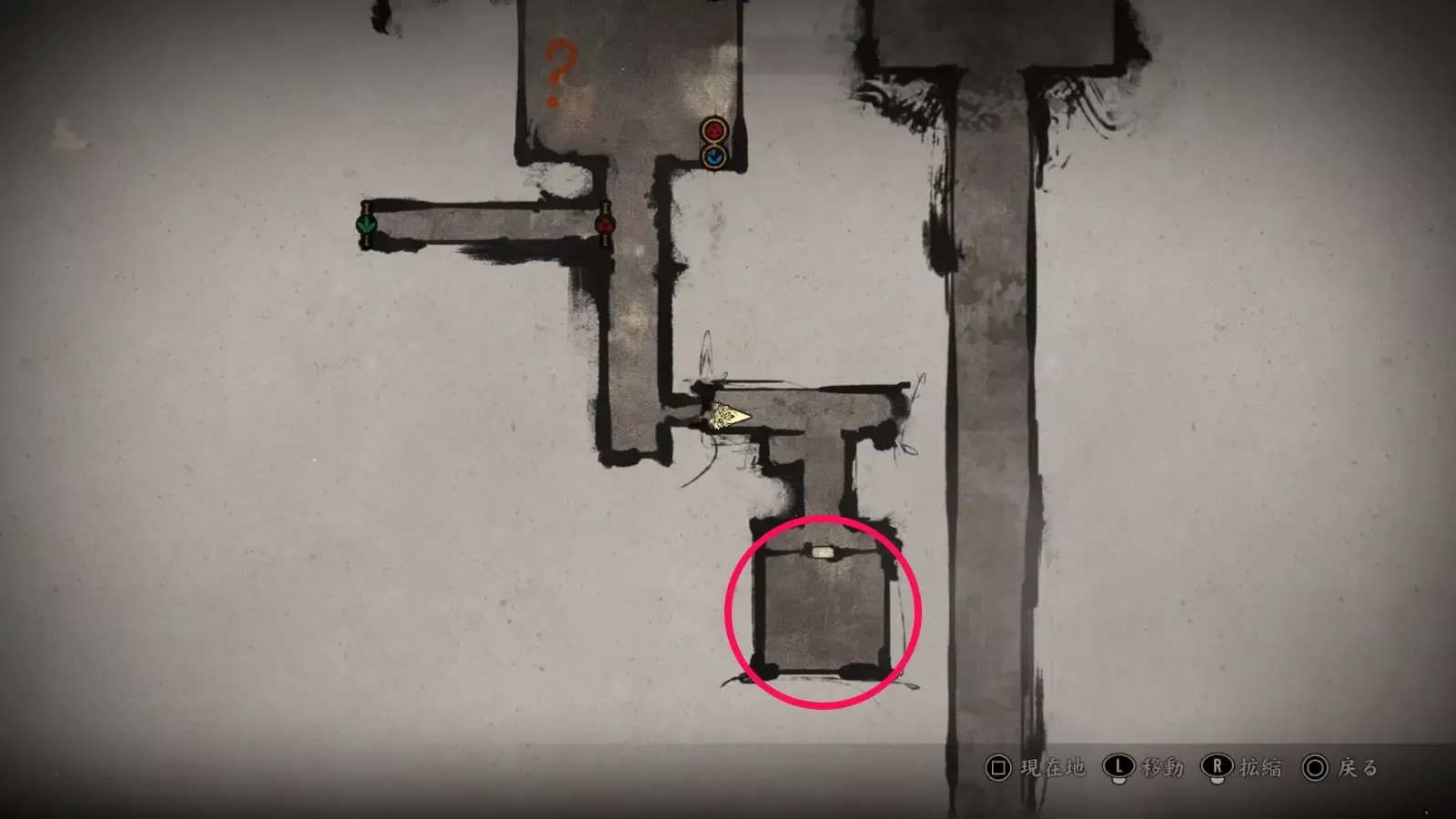 ツバメのマップ画像