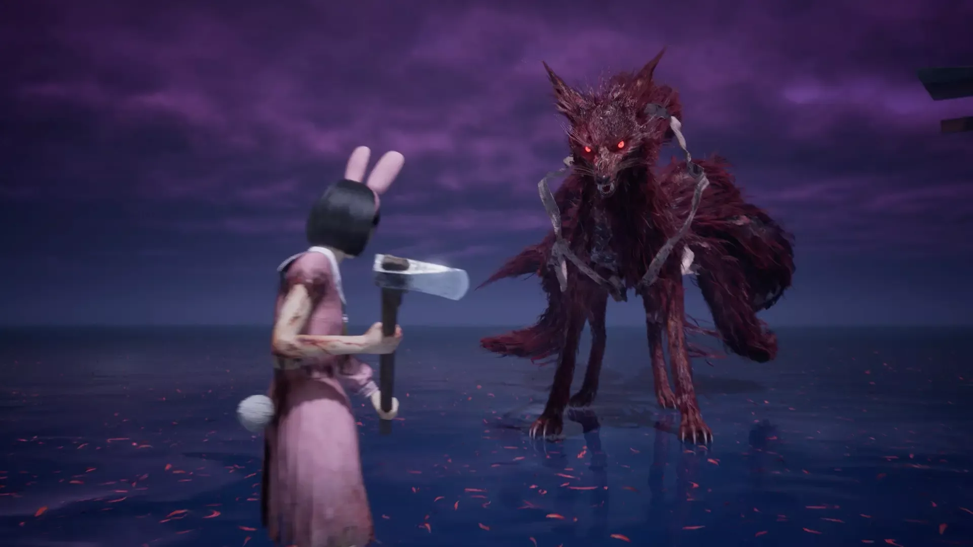 白無垢・七尾の狐