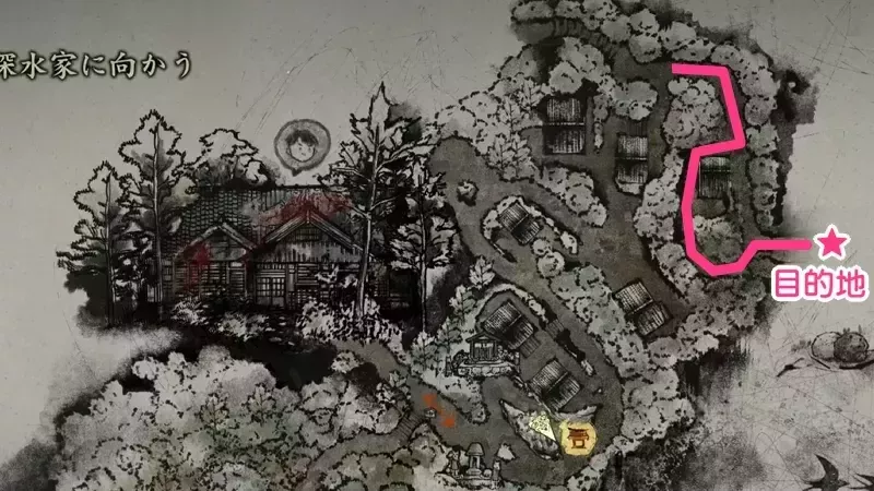 道なりに進み倒木をくぐり抜けると町に着く