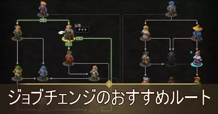 ジョブチェンジのおすすめルート