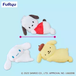 サンリオキャラクターズ 添い寝BIGぬいぐるみ～シナモロール・ポムポムプリン・ポチャッコ～