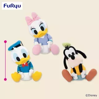 ディズニー こてっとぺったん BIGぬいぐるみ ～ドナルドダック・デイジーダック・グーフィー～