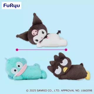 サンリオキャラクターズ 添い寝BIGぬいぐるみ～クロミ・ハンギョドン・バッドばつ丸～