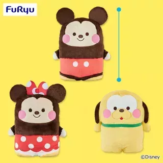 ディズニー ならべてどーみぃふれんず おおきい！ぬいぐるみ～ミッキーマウス・ミニーマウス・プルート～