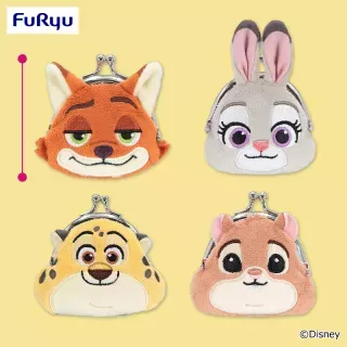 ディズニー フェイスがま口ポーチ