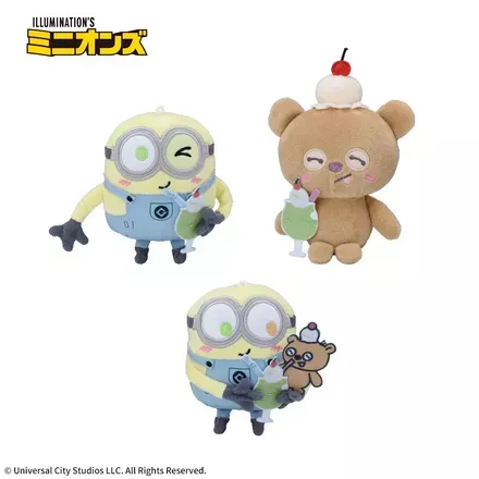 ミニオン　マスコット“ボブ&ティム”　クリームソーダ