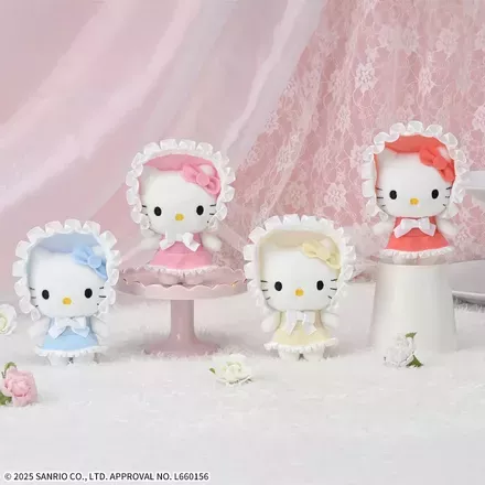 ハローキティ　マスコット　カラフルボンネット