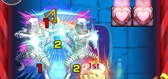 反撃後ハートパネルで回復