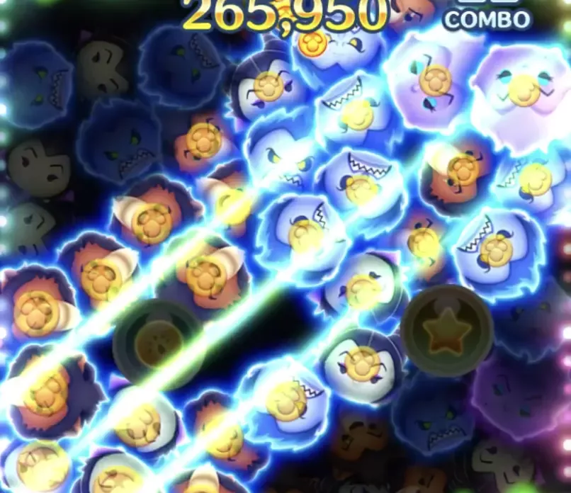 スキルが被ると斜めライン消去が発生