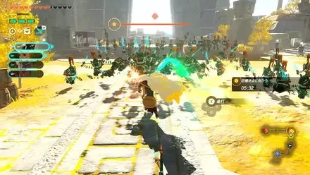 ゼルダ姫やラウルなどを操作して無双できる