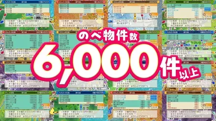 物件駅は約1000駅、延べ物件数は6000件以上