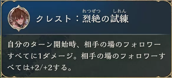 烈絶の試練クレスト