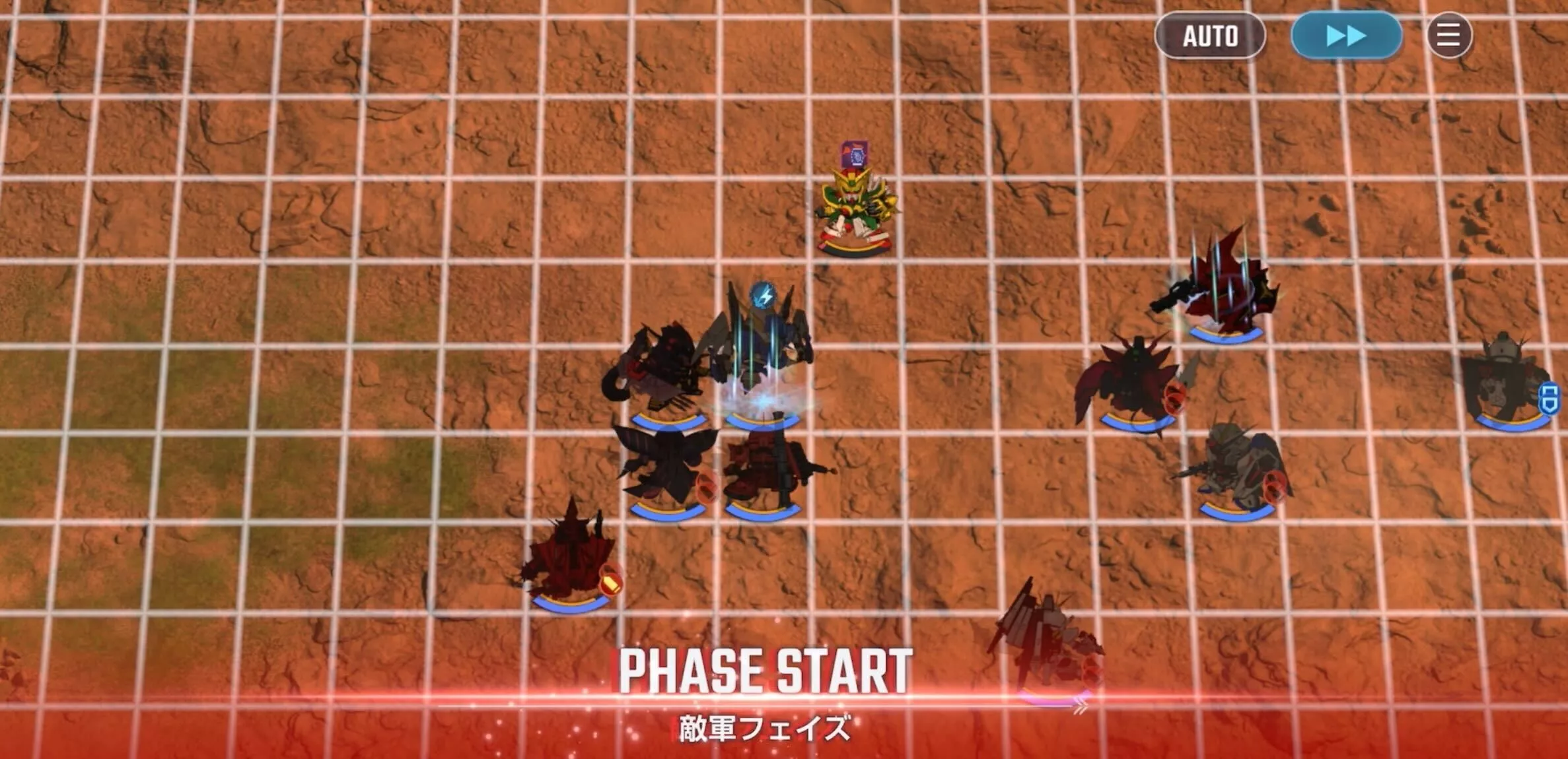 1部隊目は1ターン目に倒しきらない