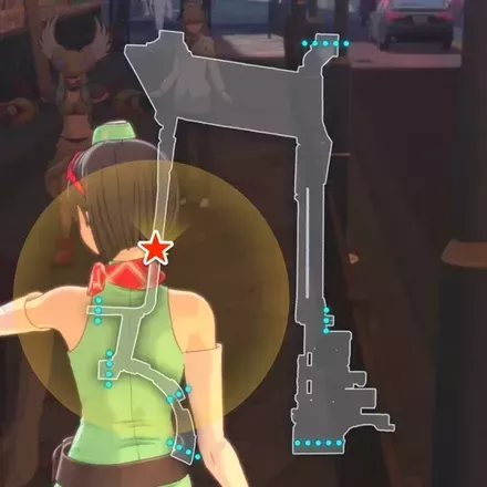 1人目の迷子マップ