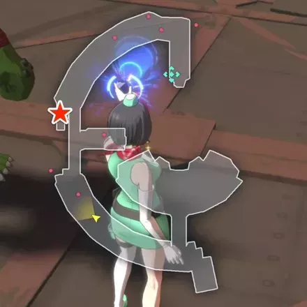 パロットモンの羽の場所