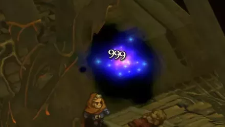 割合ダメージで999ダメージ