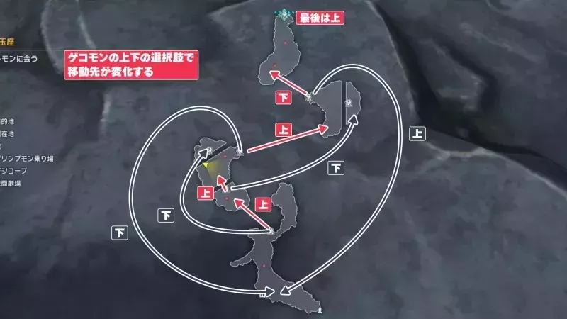 ダーククレバスの進み方