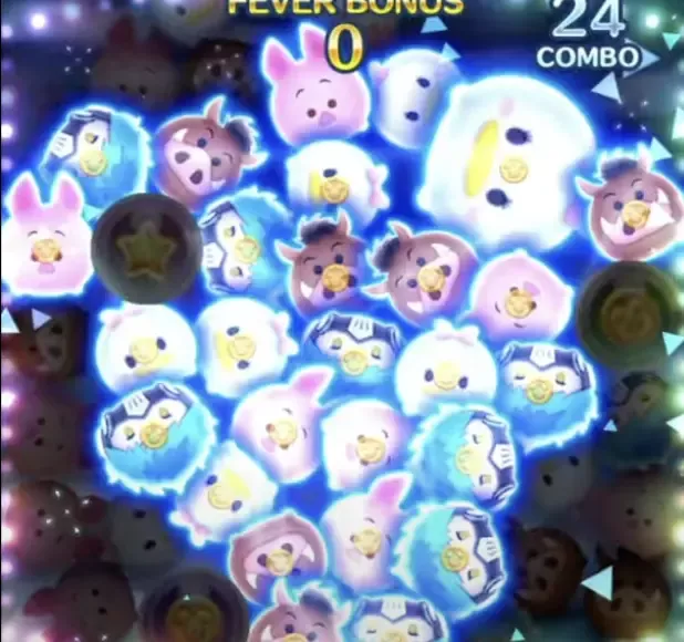 ライン消去後に画面中央のツムを消す