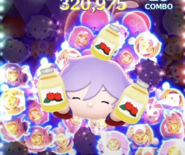 ジュースを作った本数に応じてツムを消去