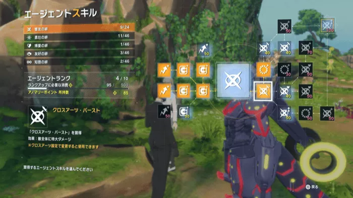 エージェントスキルとクロスアーツ