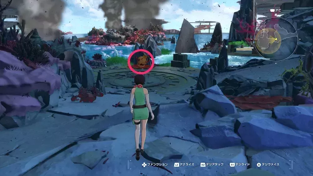 オクタモンに話しかける