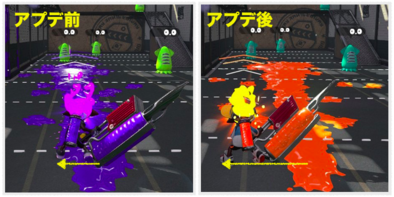 アプデ前後の性能比較画像