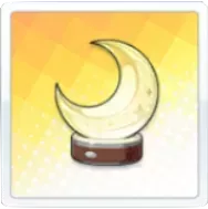 三日月のオブジェの画像