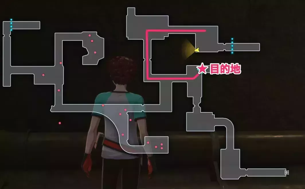 南ブロックを進む