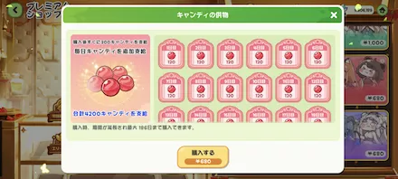 キャンディ月間パス