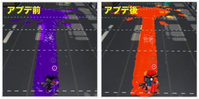 アプデ前後の性能比較画像